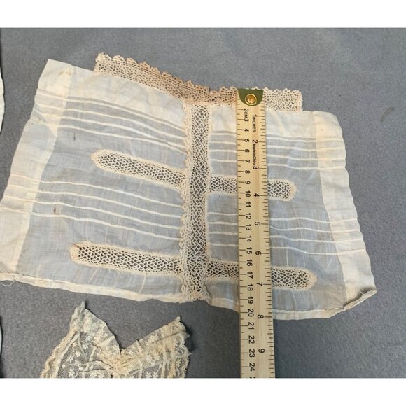 Victorian-Era Antique Lace Garments Set - Bibs Yokes & Panels - Picture 10 of 16